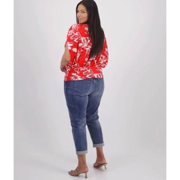 I.N.C. INTERNATIONAL CONCEPTS - NWT - L Sz 20W Mid -Rise Boyfriend Jeans/Indigo - Picture 12 of 16